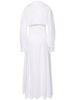 Stretch cotton poplin long dress