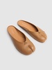 10mm Tabi leather ballerina mules