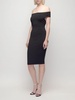 Knit viscose midi dress