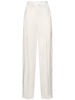 Jagger logo jacquard satin wide pants
