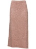 Milos sequined knit midi skirt