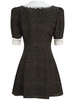 Printed silk mini dress