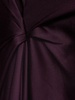 Draped crepe satin midi dress