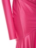 Asymmetric viscose jersey midi dress