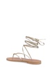 5mm Celia metallic leather flat sandals