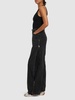 Denim wide pants