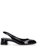 35mm Vivienne patent leather slingbacks