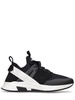 Alcantara tech & leather low sneakers