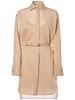 Brioso cotton & silk striped mini dress