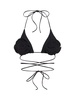 3D flower tech triangle bikini top