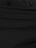 Asymmetrical ruched poplin dress