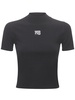Logo patch stretch jersey t-shirt