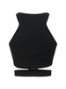Ribbed cotton jersey crop top