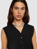 Crystal braid collar necklace
