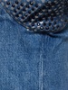 Embellished cotton denim mini dress