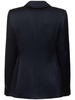Draped satin shirt