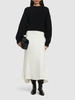 Spiral seam fine ribbed skirt
