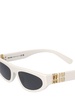 Cat-eye mask acetate sunglasses