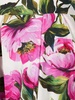 Printed poplin midi skirt