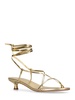 35mm Paige laminated leather sandals