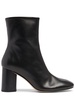 75mm Alena leather ankle boots
