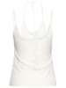 Layered knit halter tank top