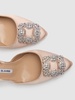 70mm Hangisli satin slingback pumps