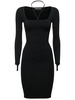 Sculpting jersey midi dress