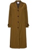 Nylon twill long trench coat