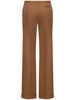 Tropical wool blend straight pants