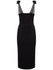 Jersey midi dress w/roses