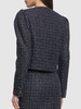Sequined tweed double breasted jacket
