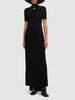 Heritage tech crepe maxi skirt