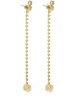 Crystal strand drop earrings