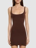 Sculpting jersey slip-on mini dress