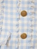 Gingham tweed mini dress