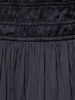 Delia pleated satin long gown