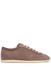 Suede low top sneakers