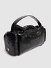 Multipocket crinkled leather bag