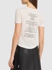 Georgette printed cotton jersey t-shirt