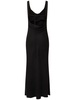 Double drape long dress