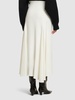 Spiral seam fine ribbed skirt