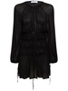 Gathered viscose jersey mini dress