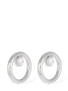 Hoop crystal earrings
