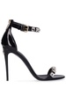 105mm Embellished patent leather sandals
