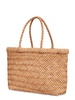 Mini Flat Gora leather basket bag