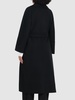 Elisa wool belted long coat