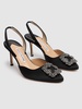 70mm Hangisli satin pumps