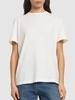 Golden cotton jersey t-shirt