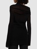 Tizziana drop shoulder knit wool top